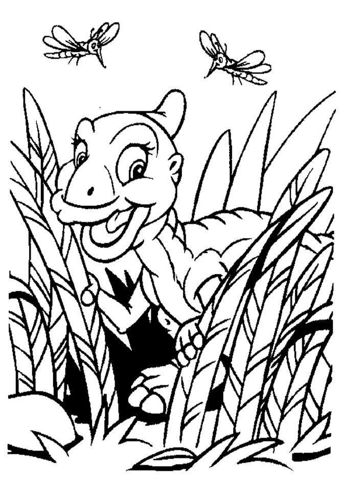 Clique ici pour imprimer le coloriage Le petit dinosaure !