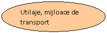 Oval: Utilaje, mijloace de transport