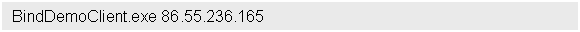Text Box: BindDemoClient.exe 86.55.236.165
