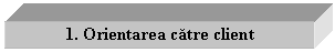 Text Box: 1. Orientarea catre client