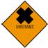 Hazard warning diamond signs. Irritant. Size 300 x 300mm. SAV HW 1110C